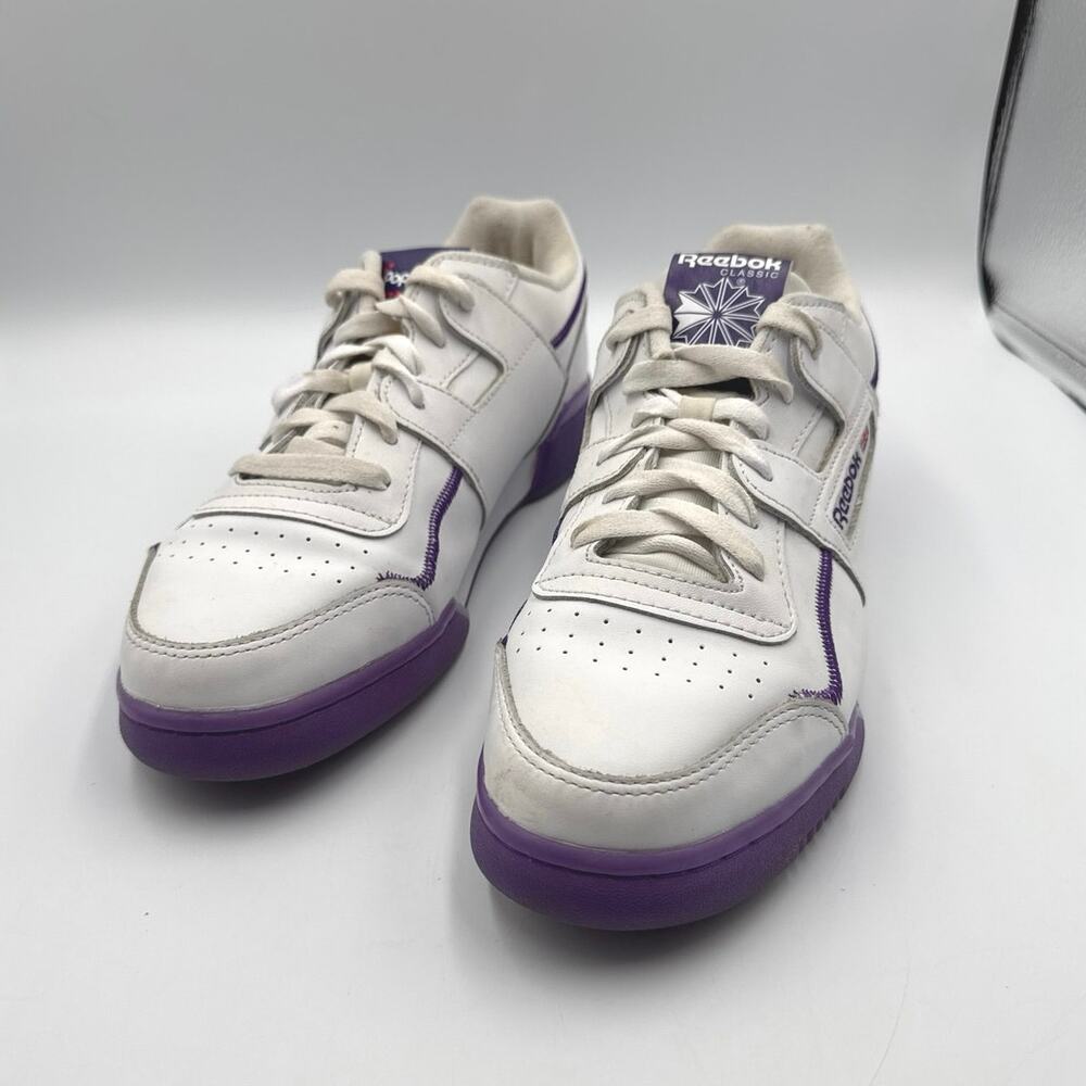 Reebok Grape Popsicle Colab Workout Plus Sneaker Mens 9.5 White Purple GY2440